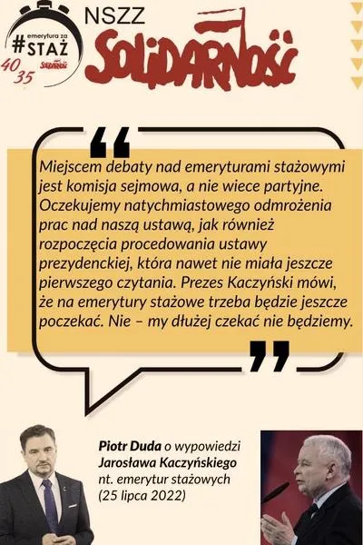 Emerytury stażowe
